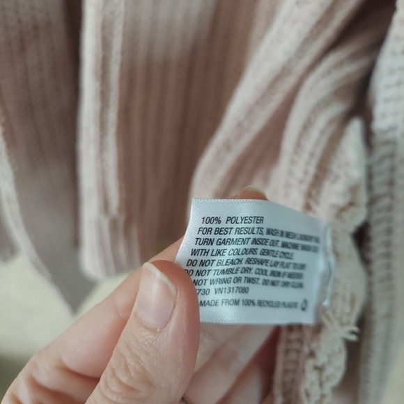 a new day beige cream chunky knit open cardigan Sz XL - Picture 4 of 7